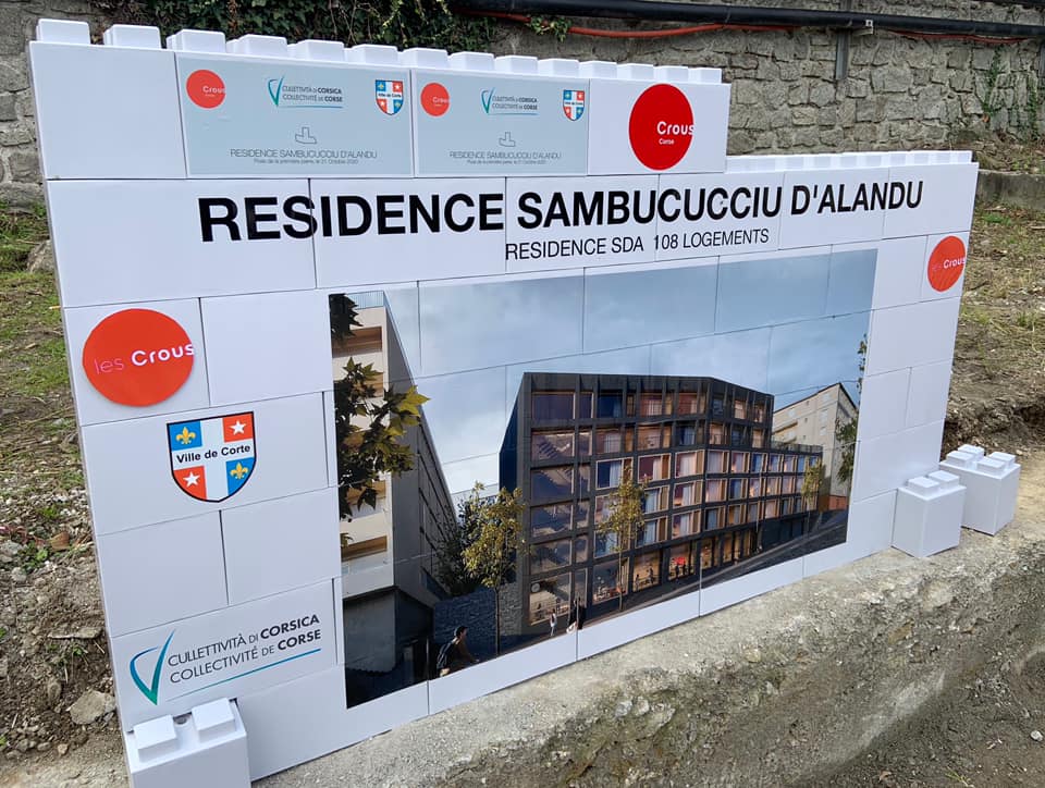 Pose De La Première Pierre De La Future Résidence Universitaire Sambucucciu d’Alandu